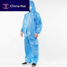 Unisex protective coveralls 20200020disposablenon-sterileblue