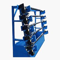 Fabric rewinder-winder roller