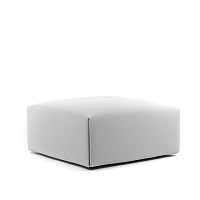 Contemporary ottoman Costumefabricsquarewith removable cover