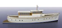 Classic motor yacht Cruiserwheelhouseplaning hullcomposite