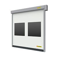 Roll up door FAST ROLLstainless steelfabricPVC