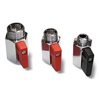 Ball valve 130110 manualminiaturenickel-plated brass