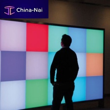 Translucent glass panel FRAMELESScoloredfor interiorbuilding