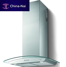 Wall-mounted range hood BECU60VIAwith built-in lighting