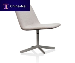 Contemporary fireside chair MULTIleatherstar baseswivel