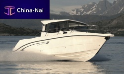 Outboard cabin cruiser DINO 26with enclosed cockpitsport-fishing8-person max.