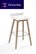 Contemporary bar stool ORTE OTplywoodmetal basewith footrest