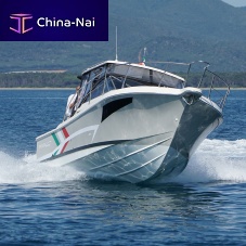 Outboard day fishing boat T280 Fuoribordotwin-engineplaning hullhard-top