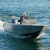 Outboard center console boat MANITOU 17'side consoledual-consolealuminum