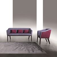 Contemporary sofa DI53 CLUB fabricviolet