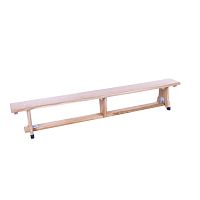 Contemporary bench BOIS-29.1beechrubberwithout backrest