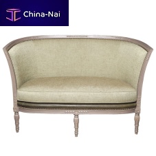 Traditional sofa DUETTO : RF. 17110fabricbeige2-person