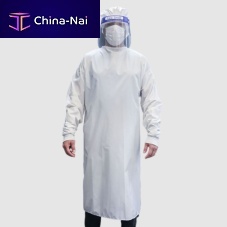 Unisex surgical gown L1R01-23319polyesterwashablewhite