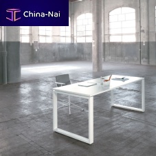 Contemporary work table O.X.laminatemetal baserectangular