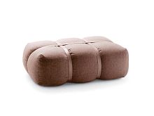 Contemporary pouf HARPERleatherwith washable removable covermodular