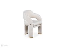 Contemporary chair Mellowindoorfabricbrass