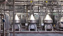 Processed cheese processing line for creampowdered milk