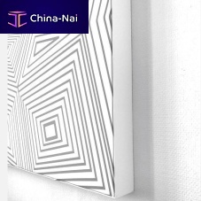 Wall-mounted acoustic panel MOOD textilealuminumrectangular