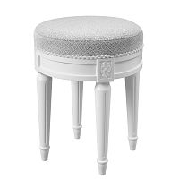 Classic stool ANEfabricwooden baseupholstered