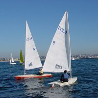 Mainsail Inshoreheadsailfor sailing dinghiescross-cut