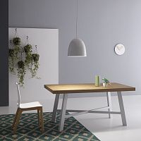Contemporary table THORwood veneermetalmelamine