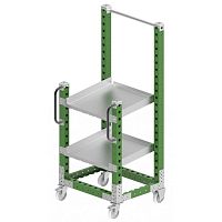 Cleaning trolley Q-100-0428 metalshelftool-holder