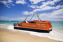 Outboard pontoon boat Jet 19openside consolehydro-jet