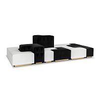 Modular sofa Yin Yangcontemporaryfabricwhite