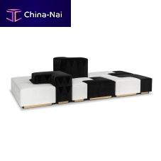 Modular sofa Yin Yangcontemporaryfabricwhite