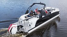 Outboard pontoon boat VOGUE® 27 XTopenside consoleski