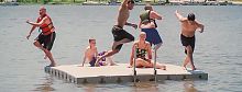 Swim platform PPK10 seriesfloatingfor recreation centersmodular