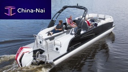 Outboard pontoon boat VOGUE® 27 XTopenside consoleski