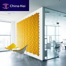 Interior wall-covering BEEHIVEcork3D3D effect