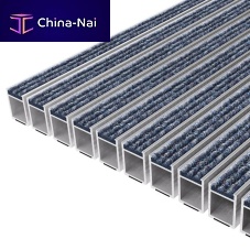 Public building entrance mat TOP CLEAN HIGHrubberaluminumdust control