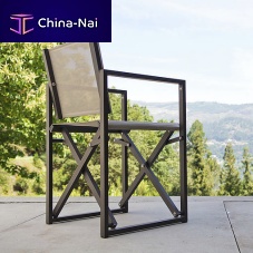 Contemporary chair YORKgardenfabricaluminum base