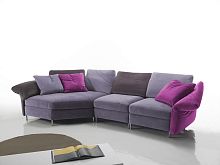 Modular sofa FLOWERcontemporaryfabricmulti-color