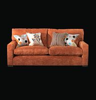 Contemporary sofa CARDIGANfabricbrown2-person