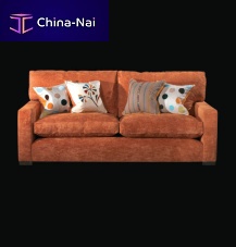 Contemporary sofa CARDIGANfabricbrown2-person
