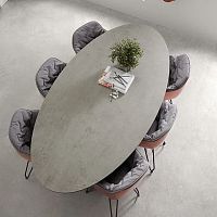 Contemporary table STAYglassceramicextruded aluminum base