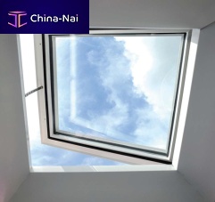 PVC roof window MEGALUX-GLASS FRAMEprojectiondouble-glazedthermally-insulated