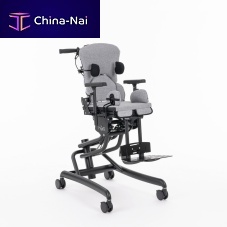 Manual treatment chair TIMO3 sectionson casterswith legrest