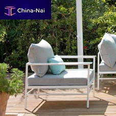 Contemporary armchair RIVAGESunbrella®Batyline®lacquered aluminum