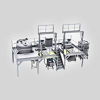 Cosmetic product production line single