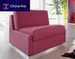 Contemporary fireside chair LOGICfabricbedpink