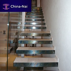 Straight staircase 2metal stepcontemporaryprecast