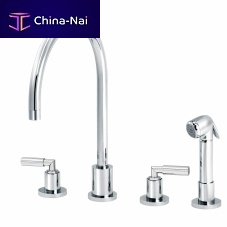 Countertop double-handle mixer tap 4091.11.28chromed metalkitchen4-hole