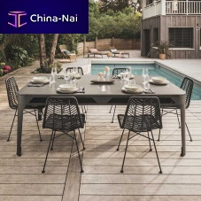 Wooden table top HYPHENlaminateresinweatherproof