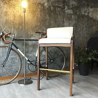 Contemporary bar chair Williamindoorfabricleather