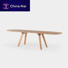Contemporary table TOGETHERashAmerican walnutwhite oak