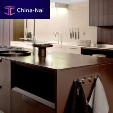 Porcelain stoneware countertop KERAMOSceramickitchenbrown